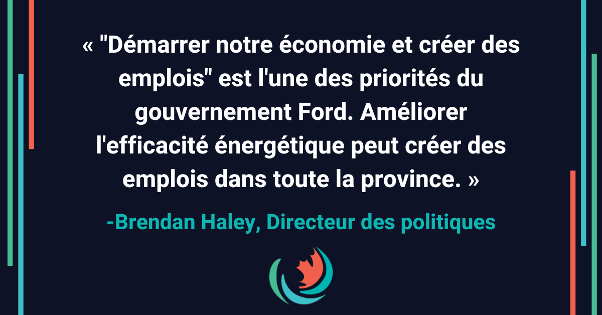 Le gouvernement Ford a besoin d’une stratégie EE