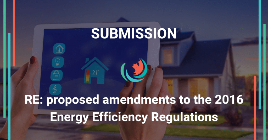 Commentaires sur les Modifications Proposées au Règlement sur l’efficacité énergétique de 2016