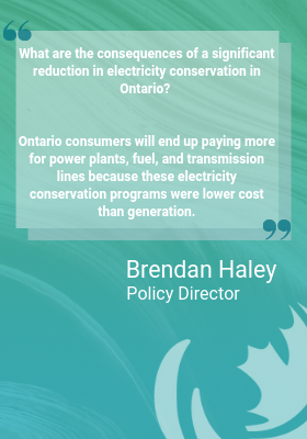 Ontario Government Breaks Promise to Support Electricity Conservation