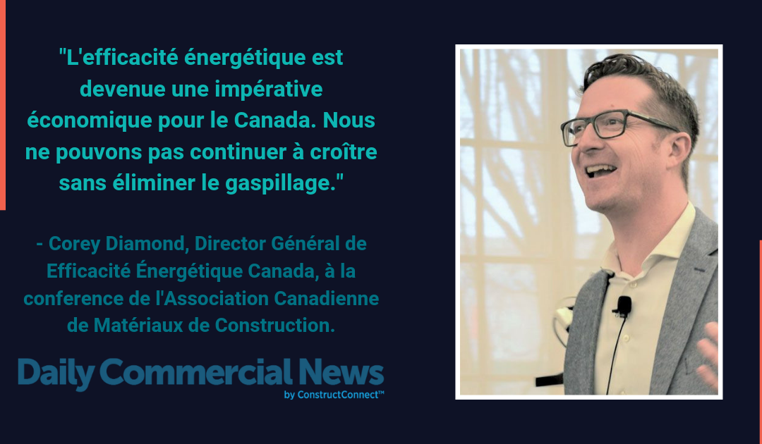 Le secteur de l’efficacité énergétique est sur le point de connaître une avancée majeure, les membres du MCAC ont entendu