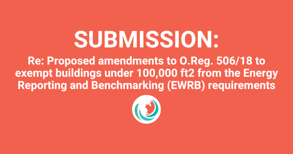 Efficiency Canada’s Submission to the Ontario Ministry of Energy, Northern Development and Mines