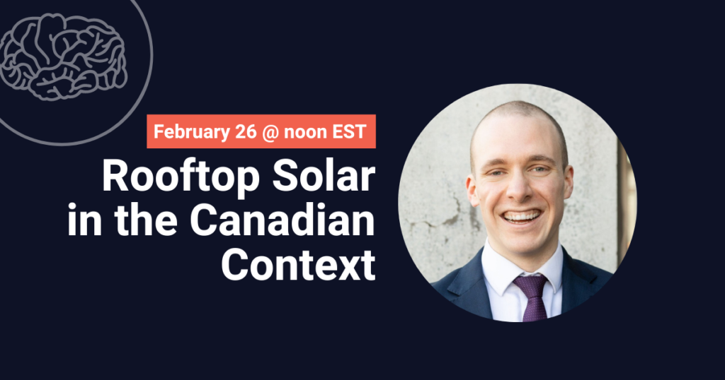 Rooftop solar in the Canadian context
