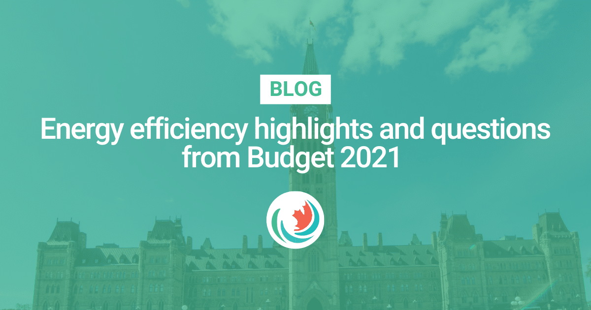 Energy efficiency highlights and questions from Budget 2021