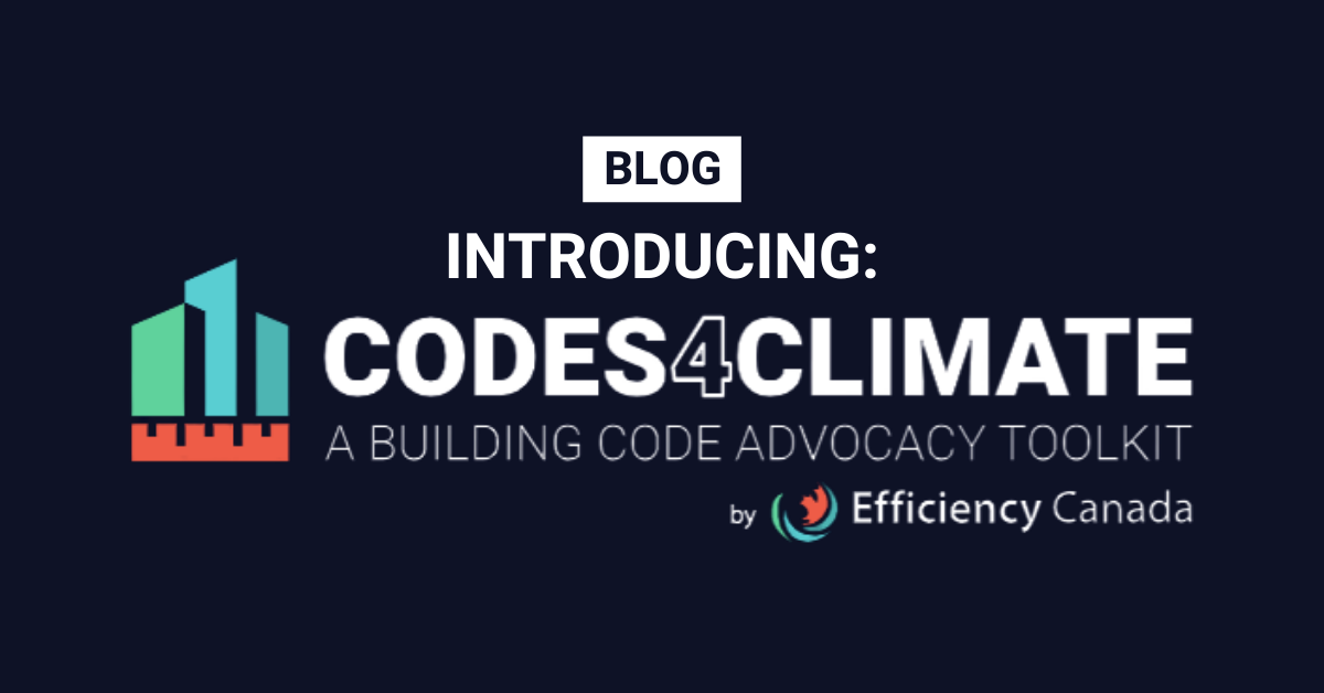 We want YOU to make building codes work for climate action