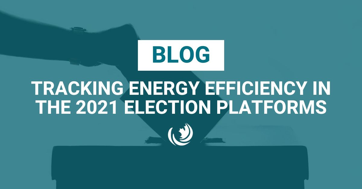 Tracking energy efficiency in the 2021 election platforms