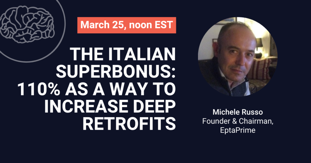 The Italian Superbonus – 110% as a way to increase deep retrofits
