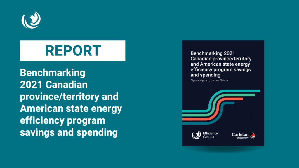 Benchmarking 2021 Canadian province/territory and American state energy efficiency program savings and spending