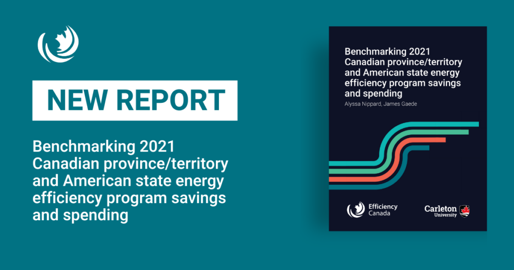 Benchmarking 2021 Canadian province/territory and American state energy efficiency program savings and spending