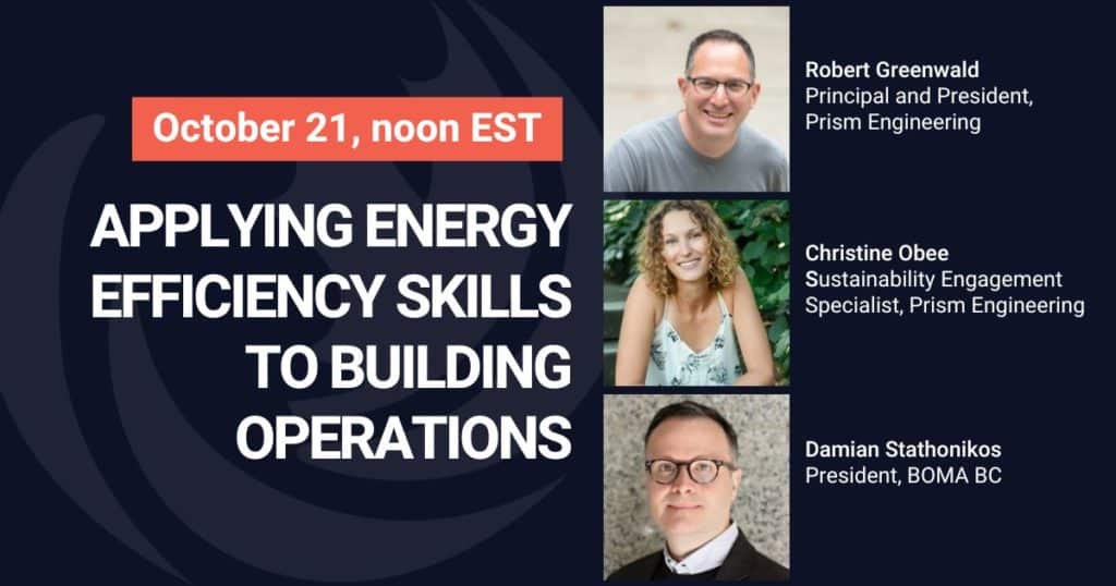 Applying energy efficiency skills and knowledge to building operations