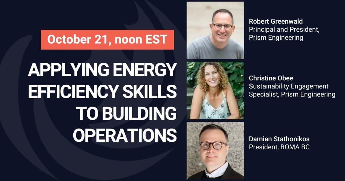 Applying energy efficiency skills and knowledge to building operations