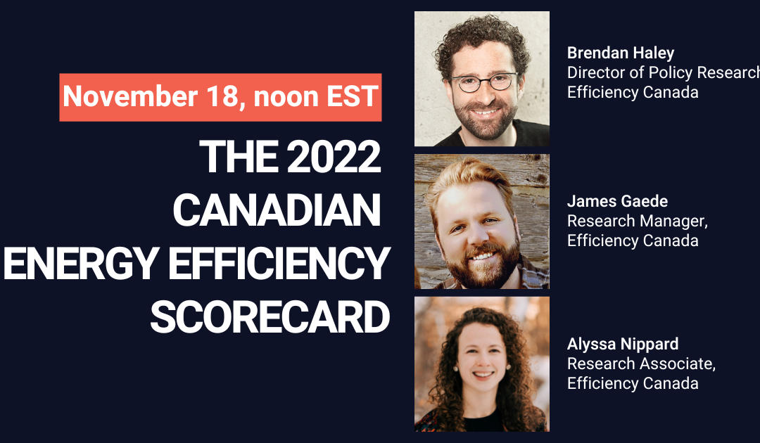 The 2022 Canadian Energy Efficiency Scorecard