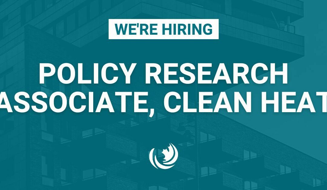 We’re hiring: Policy Research Associate, Clean Heat