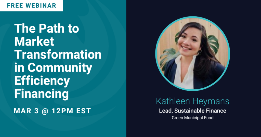 The Path to Market Transformation in Community Efficiency Financing