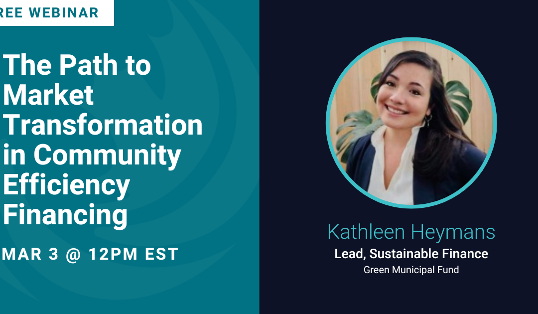 The Path to Market Transformation in Community Efficiency Financing