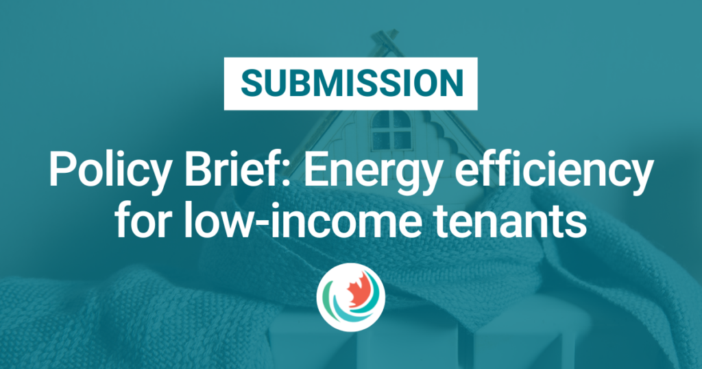 Policy Brief: Energy efficiency for low-income tenants