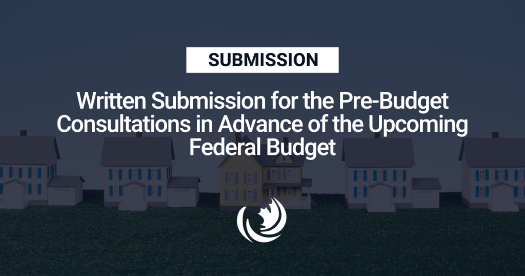 Written Submission for the Pre-Budget Consultations in Advance of the 2024 Federal Budget