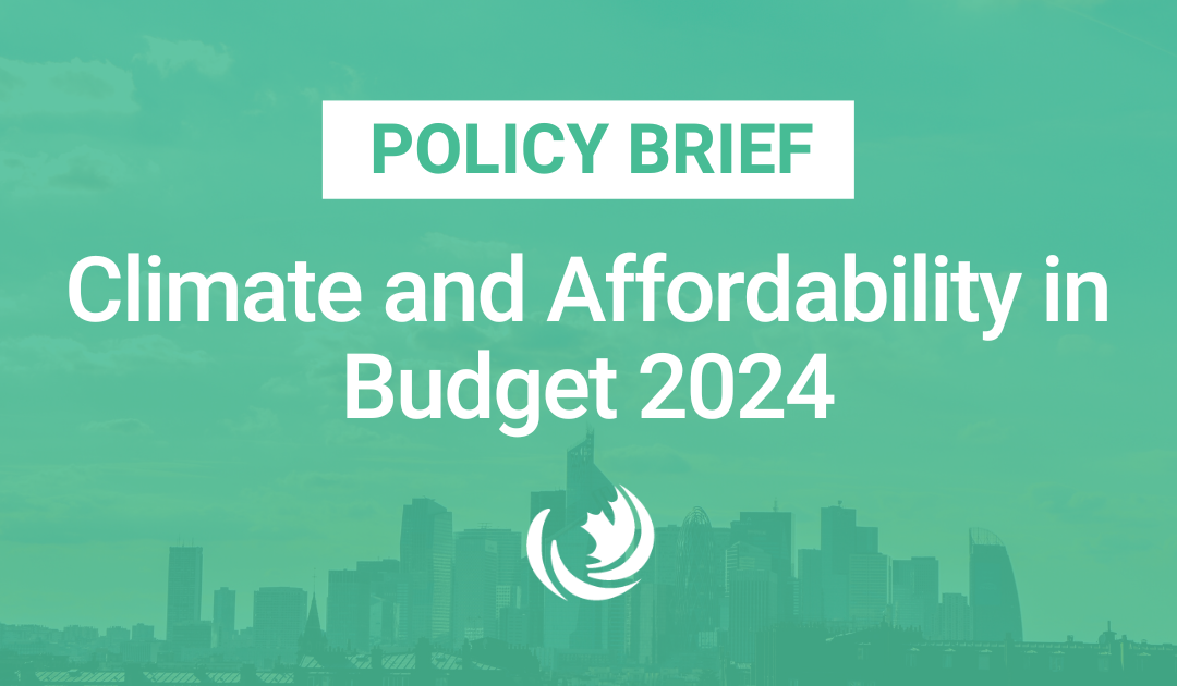 Climate and Affordability in Budget 2024