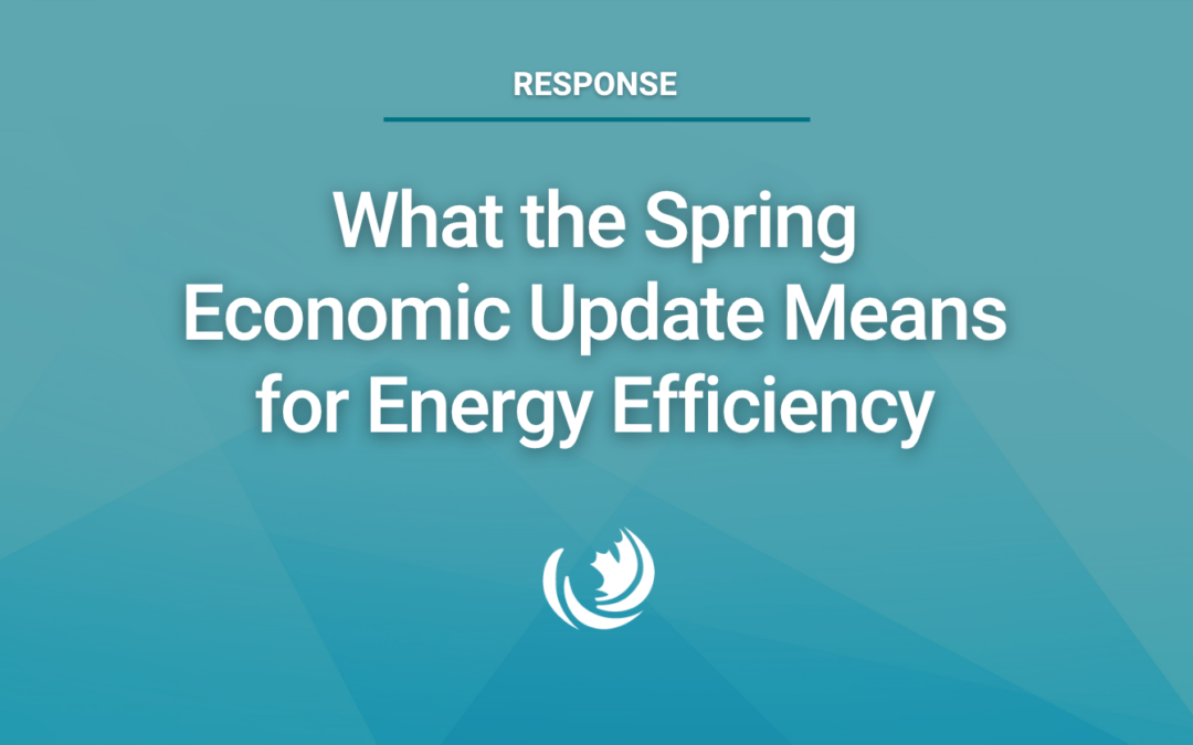 Energy efficiency highlights from the Spring Economic Update 2026