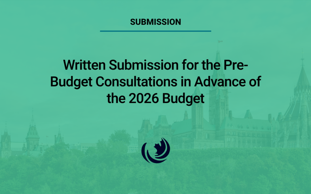 Written Submission for the Pre-Budget Consultations in Advance of the 2026 Budget
